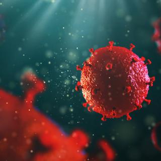 Image en 3D du virus du SIDA.
