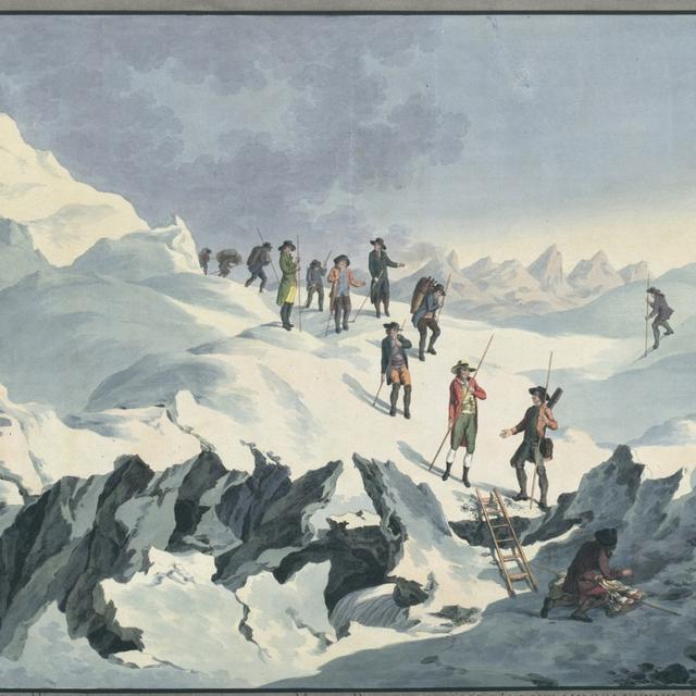 L'expédition d'Horace Bénédict de Saussure sur le Mont-Blanc en 1787.
