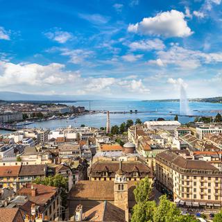 Vue panoramique de Genève