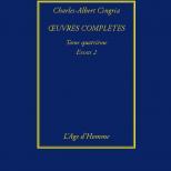 Oeuvres complètes de Charles-Albert Cingria - couverture.