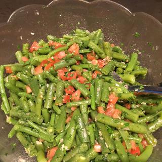 Salade de haricots verts tardifs
