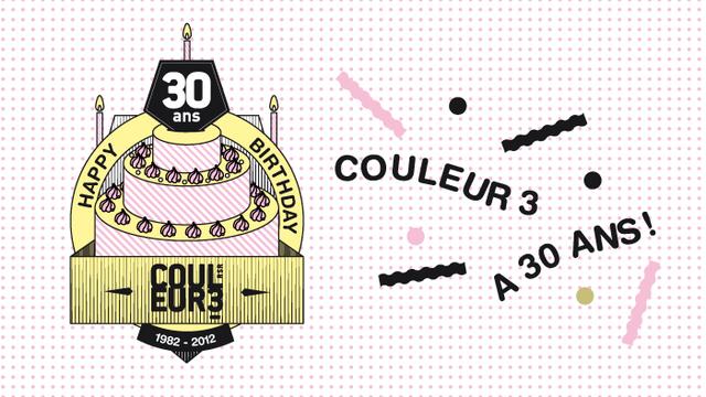 Visuel de la journée d'anniversaire des 30 ans de Couleur 3