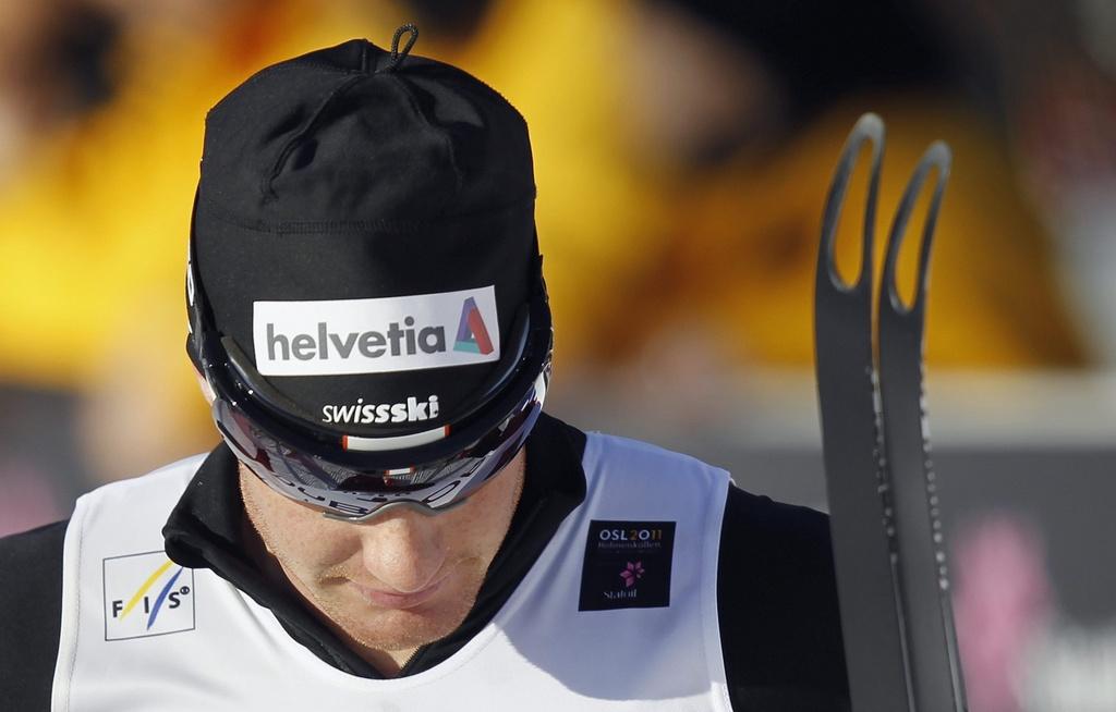 Dario Cologna quitte la Norvège la tête basse. [KEYSTONE - PETER KLAUNZER]