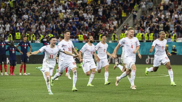 Les joueurs suisses affronte l'Espagne ce vendredi. [KEYSTONE - MARKO DJURICA]